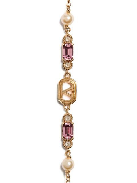 Valentino Garavani Ovalette embellished bracelet - Gold