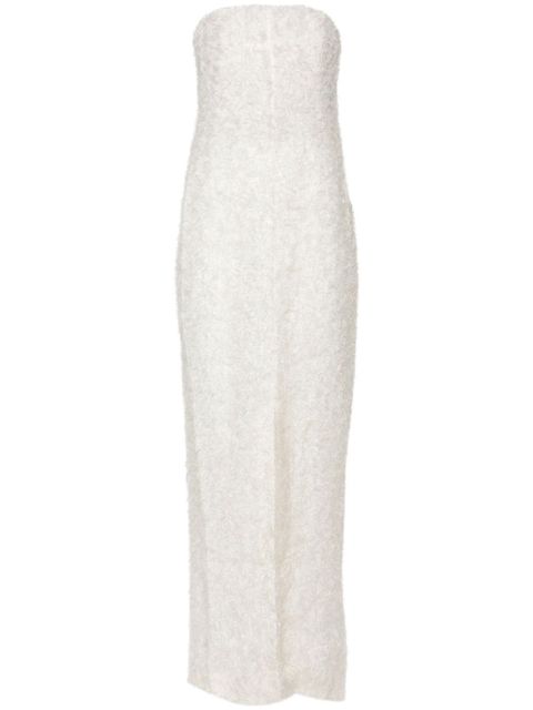 TOTEME strapless fil-coupé dress - White - zdjęcie produktu nr 1
