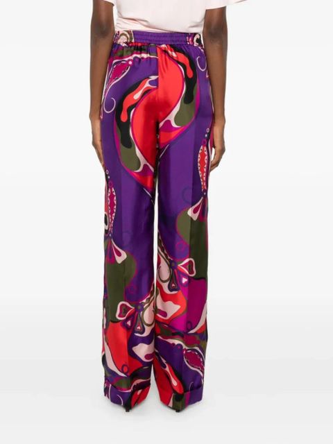 PUCCI abstract-print trousers - Purple