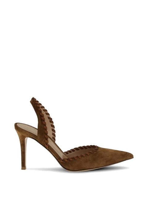 Gianvito Rossi Zaira suede pumps - Brown - zdjęcie produktu nr 1