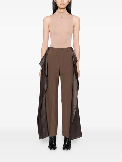 MM6 Maison Margiela panelled trousers - Brown