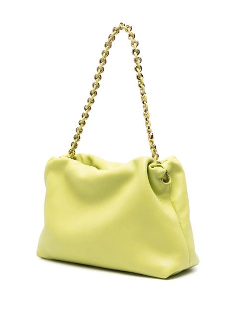 LOEWE Flamenco leather clutch bag - Green