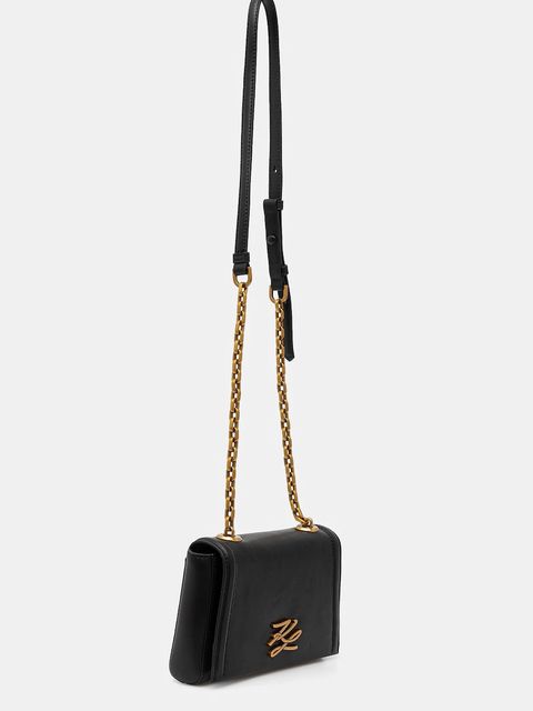 Karl Lagerfeld torebka skórzana K/AUTOGRAPH kolor czarny A1W30174 - zdjęcie produktu nr 2