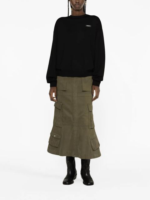 Coperni logo-print long-sleeve jumper - Black - zdjęcie produktu nr 2