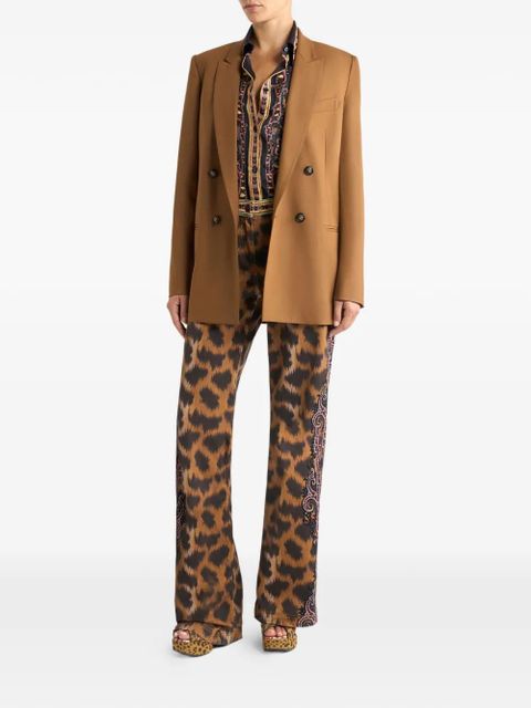 ETRO animal-motif bootcut jeans - Brown - zdjęcie produktu nr 2