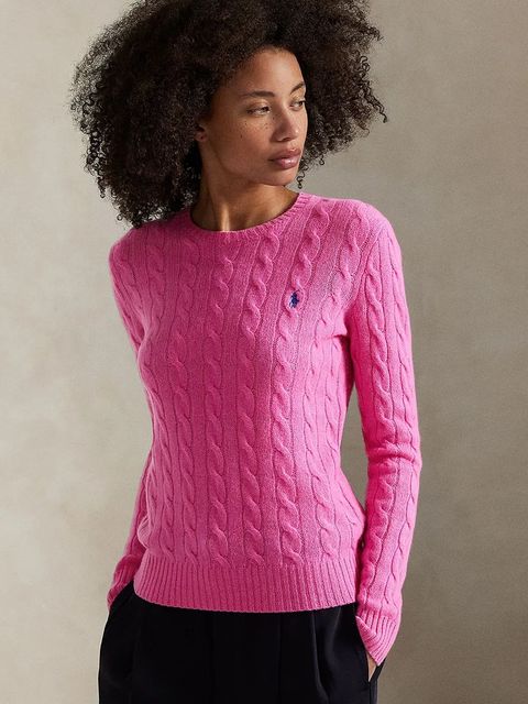 Polo Ralph Lauren sweter damski kolor różowy lekki 211971865 - zdjęcie produktu nr 1