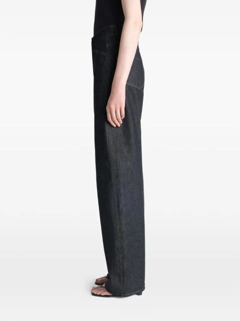 LEMAIRE high-waisted wide-leg jeans - Blue