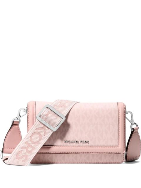 Michael Kors monogram-pattern logo-strap crossbody bag - Pink - zdjęcie produktu nr 1