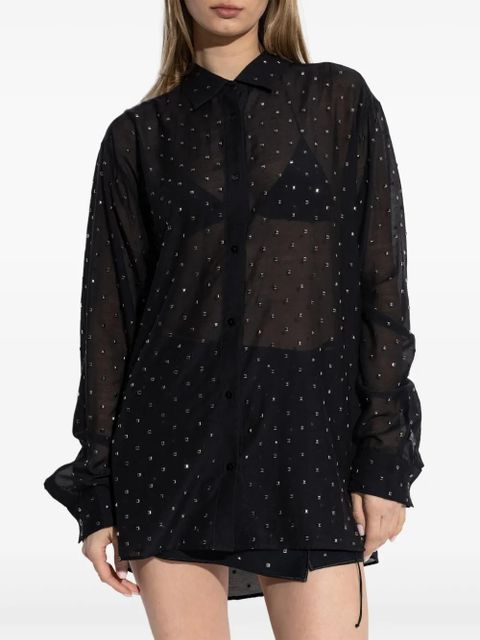 Oséree stud-embellished shirt - Black - zdjęcie produktu nr 2