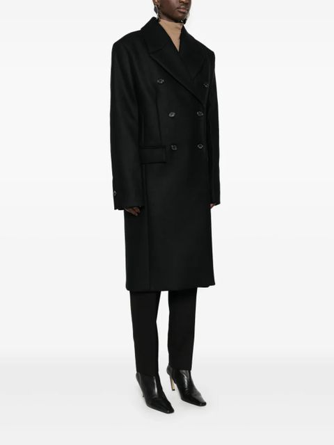 TOTEME Broad midi coat - Black