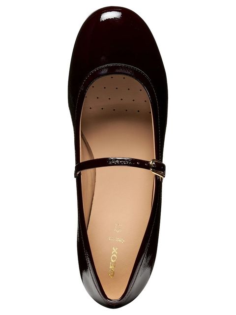 Geox baleriny skórzane D PALMARIA kolor bordowy D56MUA 00067 C7011