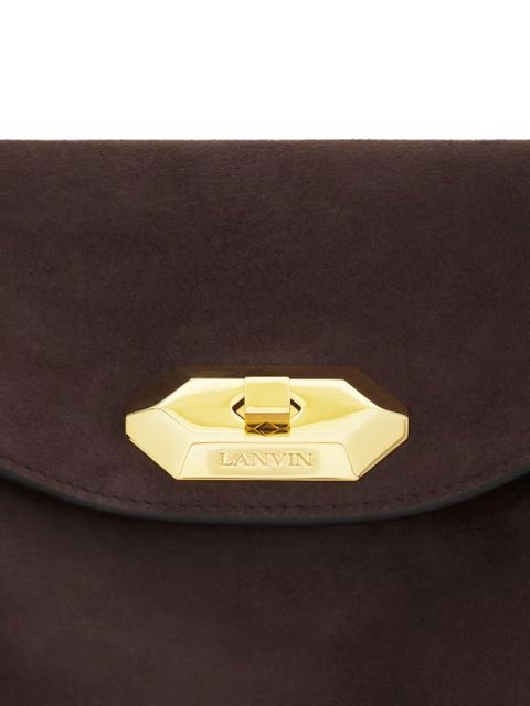 Lanvin Sac Compagnon suede shoulder bag - Brown