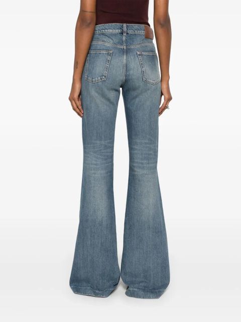 Alexander McQueen mid-rise flared jeans - Blue