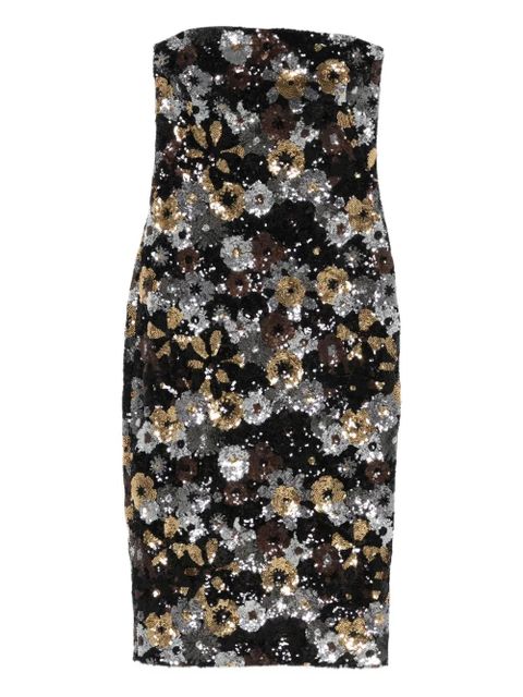 Max Mara sequin-embellished floral-print midi dress - Black - zdjęcie produktu nr 1