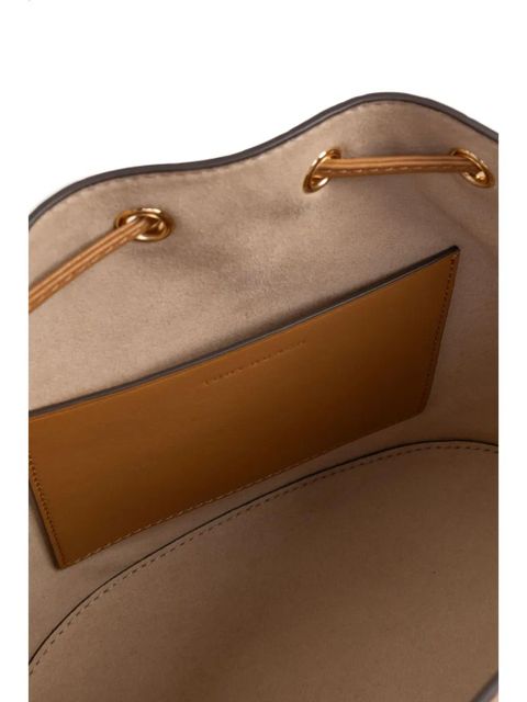 Tory Burch All-over-debossed logo bucket bag - Brown