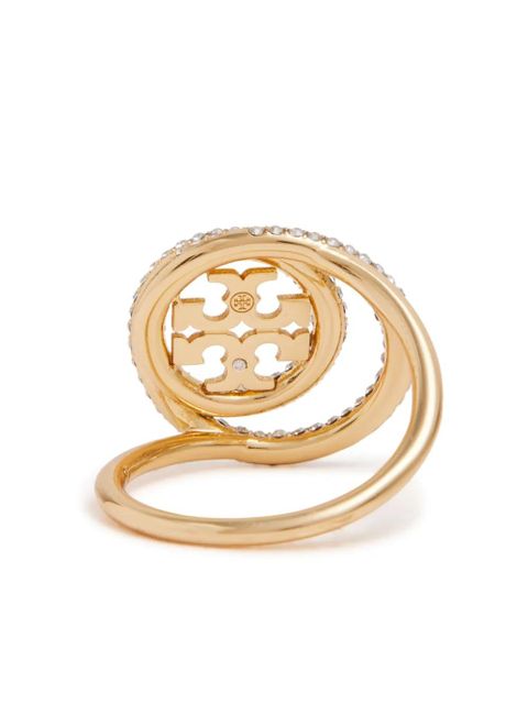 Tory Burch Miller crystal-embellished ring - Gold - zdjęcie produktu nr 2