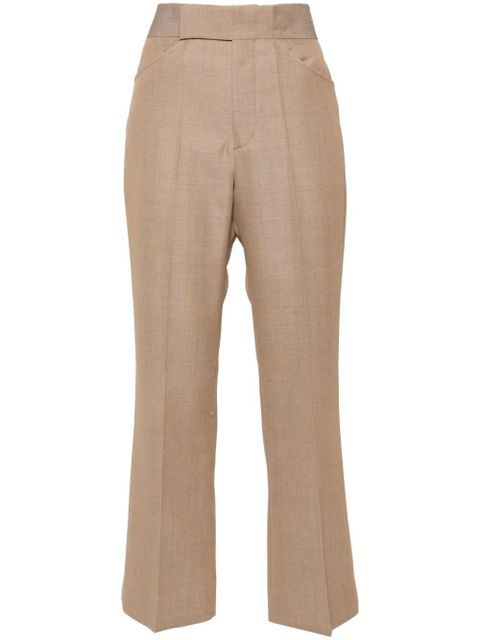 Victoria Beckham cropped flared trousers - Neutrals - zdjęcie produktu nr 1