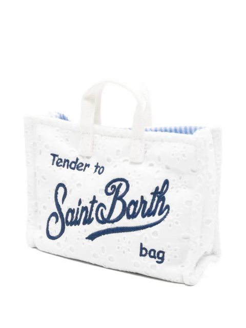 MC2 Saint Barth broderie-anglaise phone bag - White - zdjęcie produktu nr 2
