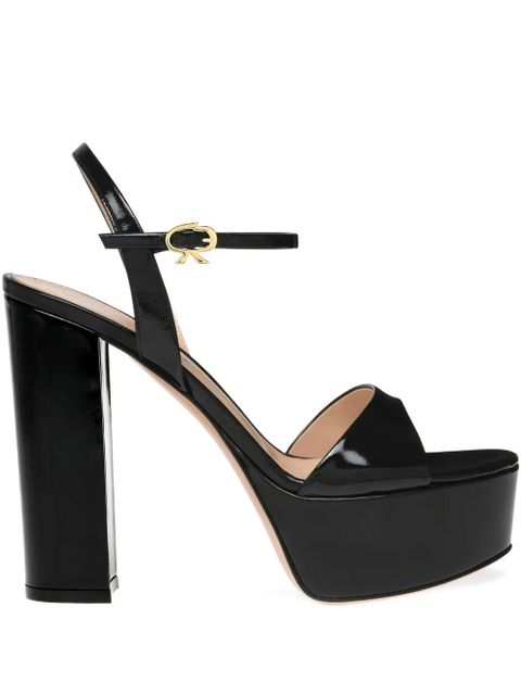 Gianvito Rossi 125mm Marlena platform heeled sandals - Black - zdjęcie produktu nr 1