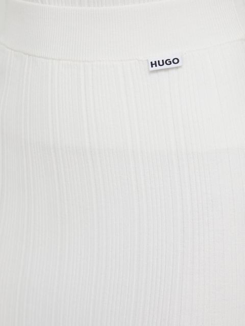 HUGO spódnica kolor biały midi ołówkowa 50514292