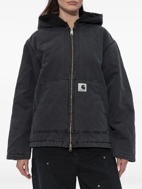 Carhartt WIP zip-up hooded jacket - Black
