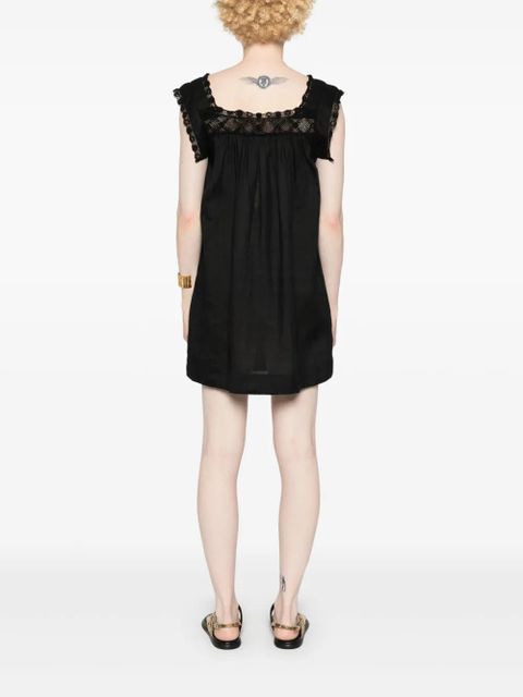 DÔEN Almadia lace-trim dress - Black