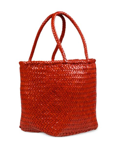 DRAGON DIFFUSION Grace woven tote bag - Red