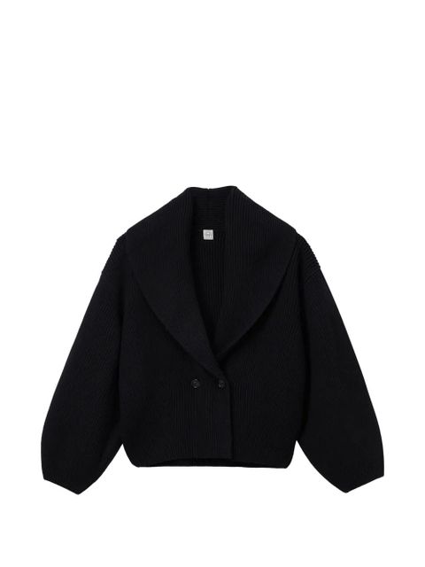 TOTEME shawl-lapel cardigan - Black - zdjęcie produktu nr 1