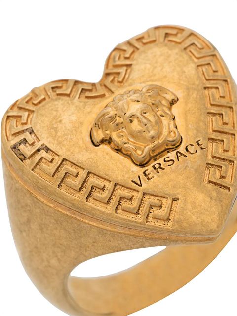 Versace heart-shape Medusa motif ring - Gold