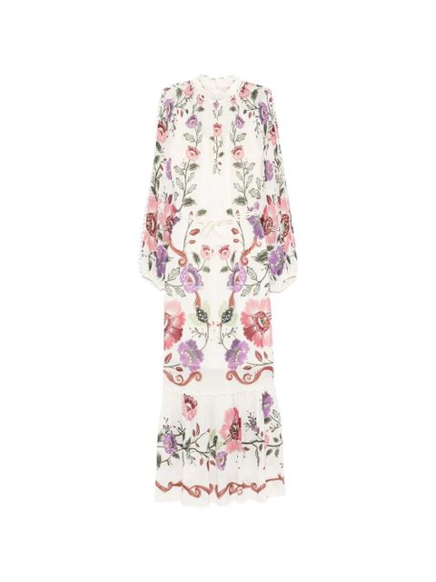 FARM Rio floral-print maxi dress - White - zdjęcie produktu nr 1