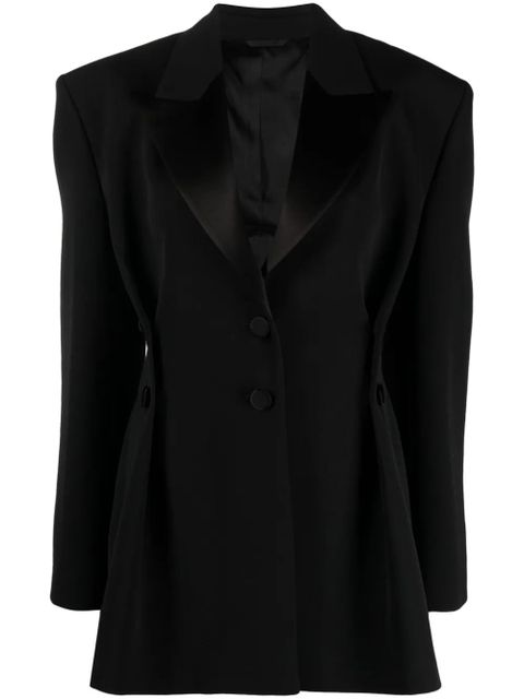 Givenchy pleated single-breasted wool blazer - Black - zdjęcie produktu nr 1