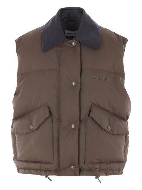 Miu Miu quilted gilet - Green - zdjęcie produktu nr 1