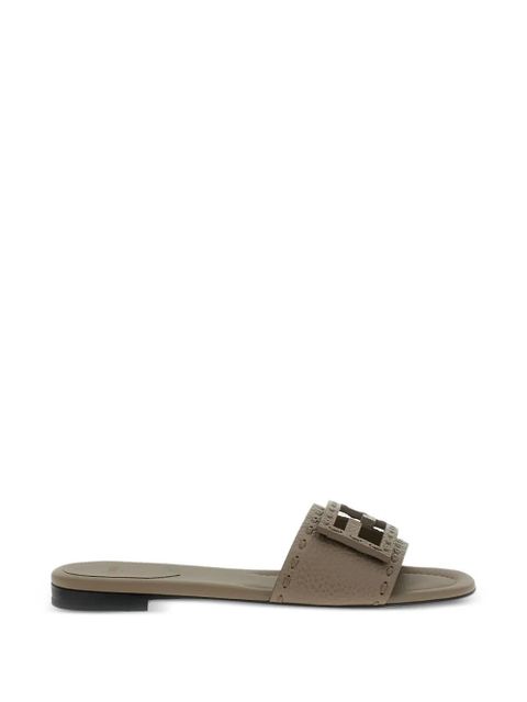 FENDI leather slides - Grey - zdjęcie produktu nr 1