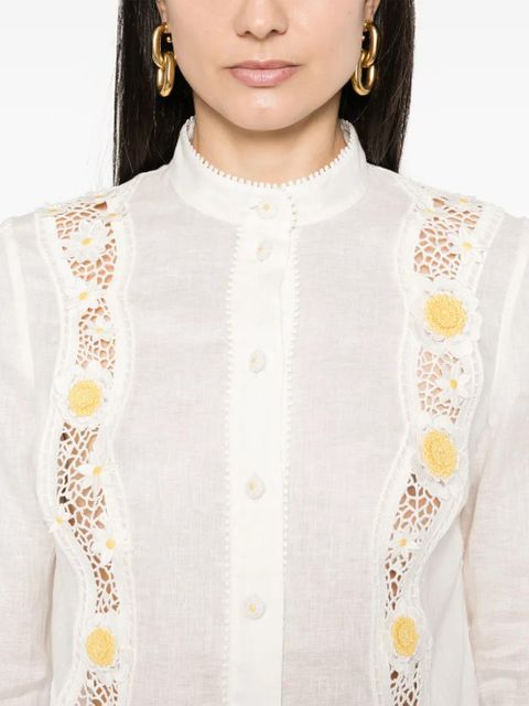 ZIMMERMANN Everley shirt - White
