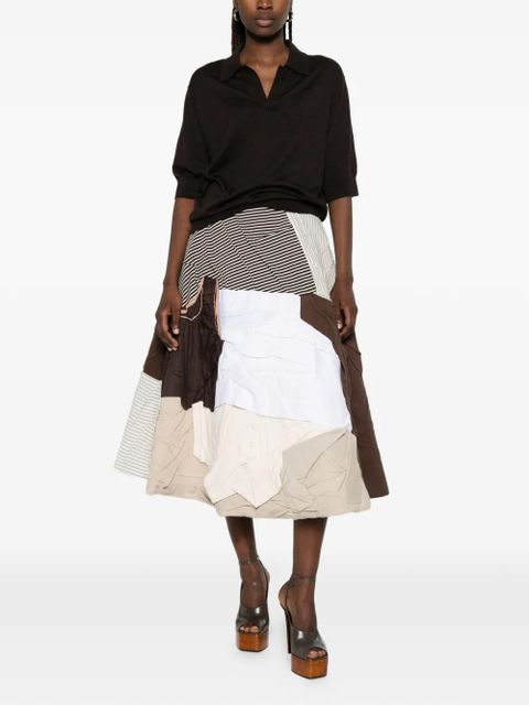Moschino patchwork midi skirt - Neutrals - zdjęcie produktu nr 2