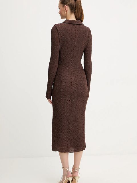 Marella sukienka kolor brązowy maxi dopasowana 2523626014200 - zdjęcie produktu nr 2