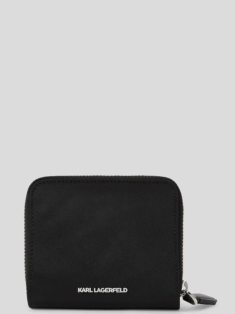 Karl Lagerfeld portfel IKON NYLON damski kolor czarny A3W32102