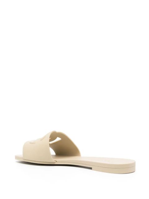 Dolce & Gabbana Bianca DG-logo slides - Neutrals