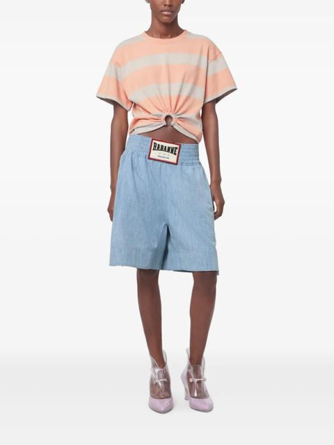 Rabanne striped T-shirt - Orange