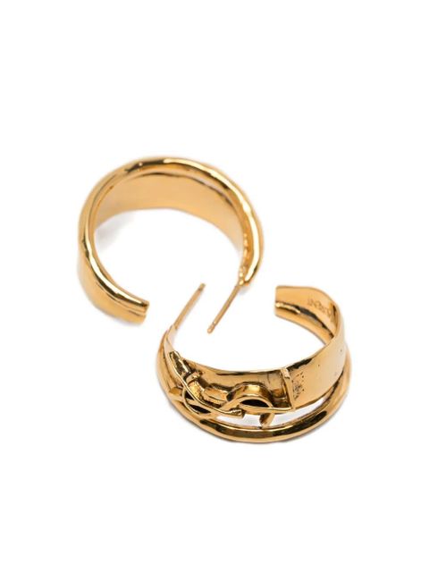 Saint Laurent Creoles Roche earrings - Gold