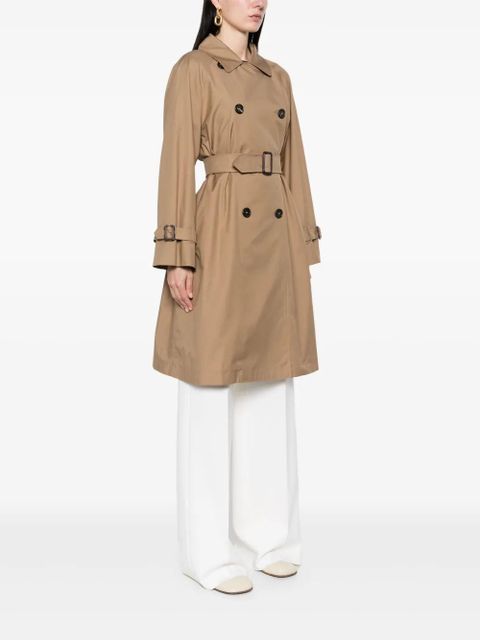Max Mara gabardine-weave trench coat - Brown - zdjęcie produktu nr 2