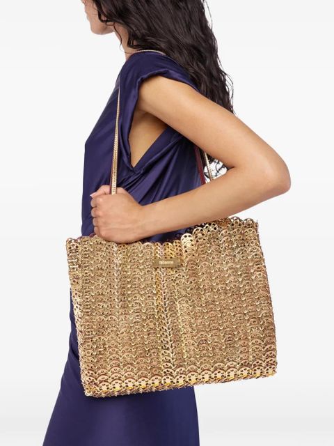 Rabanne 1969 Flip iconic discs shoulder bag - Red