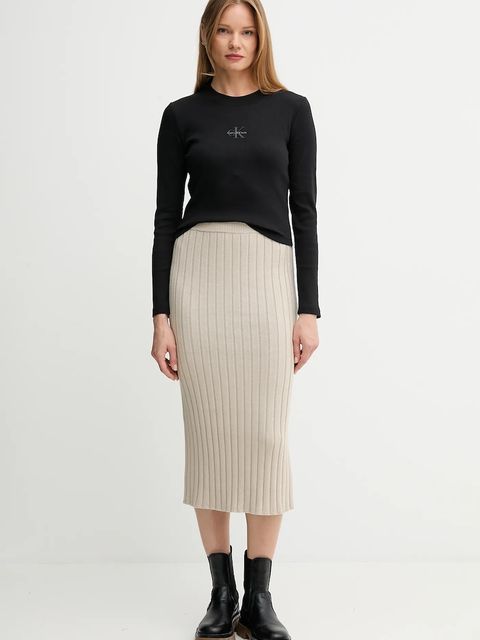 Calvin Klein Jeans longsleeve kolor czarny LV047A803G - zdjęcie produktu nr 2