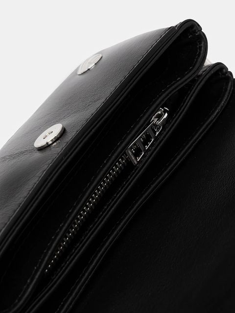 ZADIG&VOLTAIRE torebka skórzana kolor czarny LWBA03910