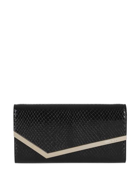 Jimmy Choo snakeskin-effect clasp bag - Black - zdjęcie produktu nr 1