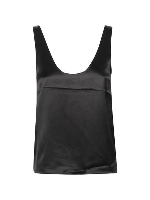 Almada Label scoop-neck top - Black - zdjęcie produktu nr 1