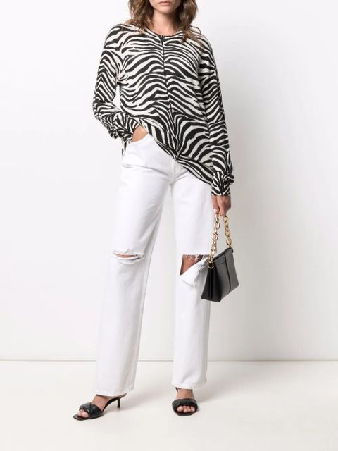 RE/DONE Pipe high-waist straight jeans - White - zdjęcie produktu nr 2