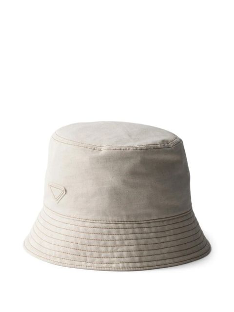 Prada denim bucket hat - Neutrals - zdjęcie produktu nr 1