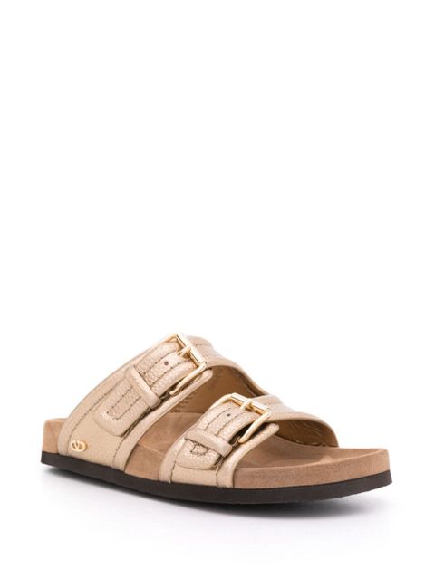 Valentino Garavani Fussbet double-strap slides - Gold - zdjęcie produktu nr 2
