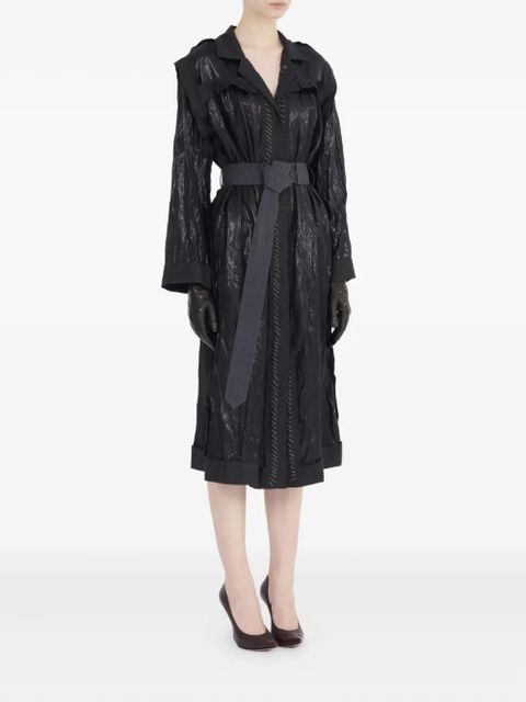 Maison Margiela belted trench dress - Black